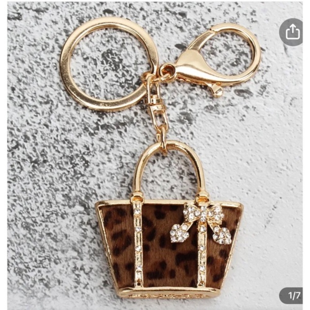 Cheetah Bag Charm. NWT